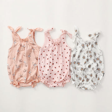 Baby Daisy Strawberry Crane Sling Bodysuit