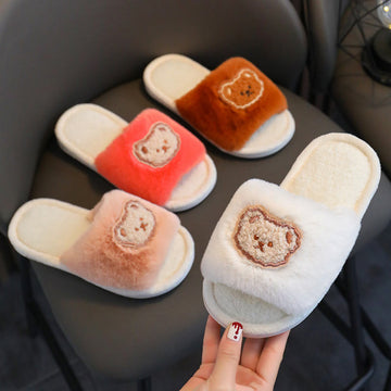 Baby Toddler Fleece Bear Slippers