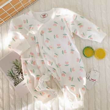 Baby Newborn Cherry Seamless Romper