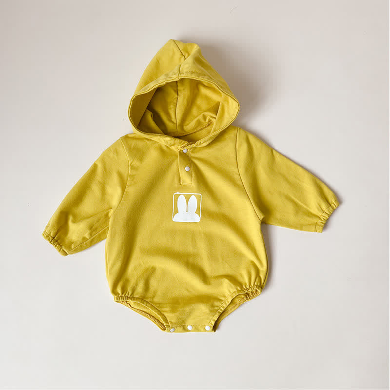 Baby Bunny Hooded Casual Bodysuit