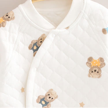 Baby Cartoon Bear Warm Romper