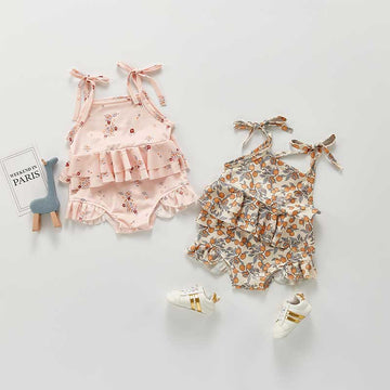 Baby Floral Lemon Vest and Shorts Set