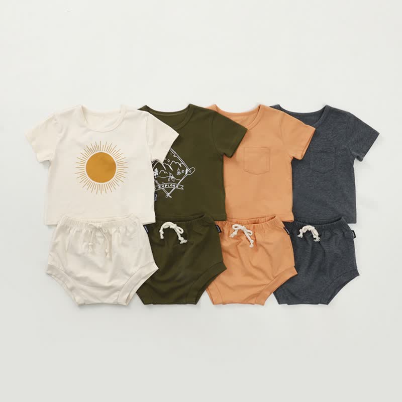 Baby Sun Mountains Tee and Short Set