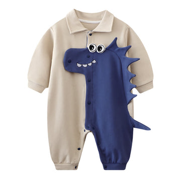 Baby Lapels Lovely Dinosaur Romper