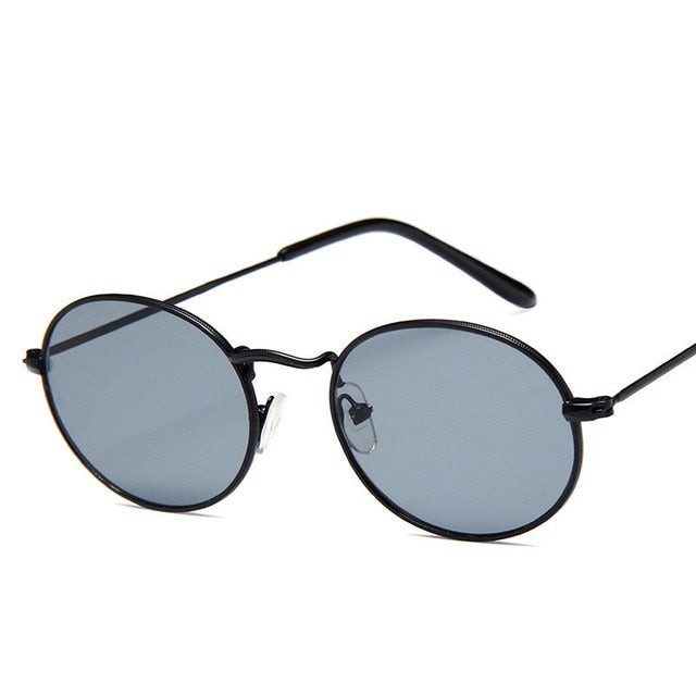 Alloy Mirror Classic Style Metal Frame Vintage Round Sunglasses