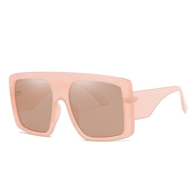 Big Shield Vintage Gradient Square Sunglass