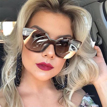 One Lens Cat Eye Sunglasses