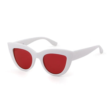 Wild Retro Style Plastic Frame Cat Eye Sunglasses