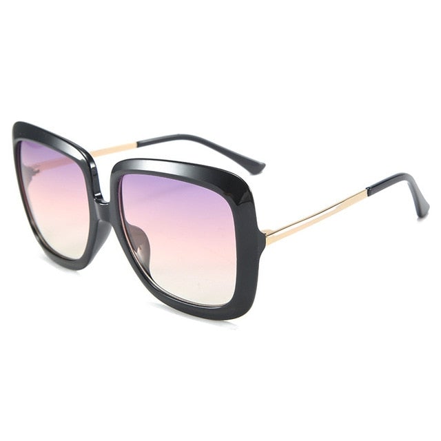 Oversized Tortoiseshell Square Sunglasses