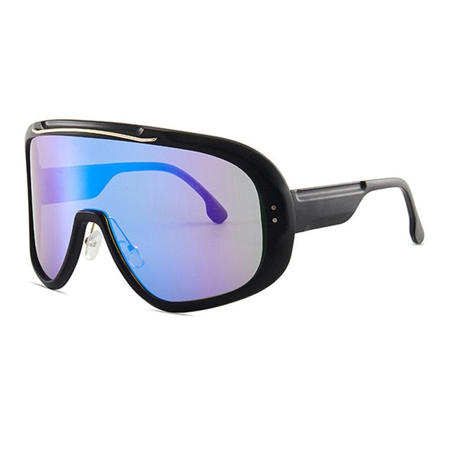 Oversize Cover One Piece Visor Sunglasses