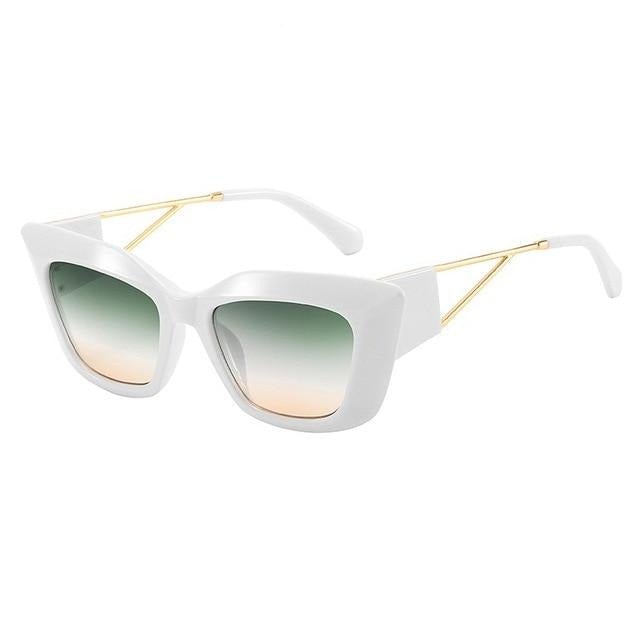 Alloy Hollow Out Leg Retro Sunglasses