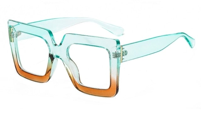 Vintage Transparent Square Sunglasses