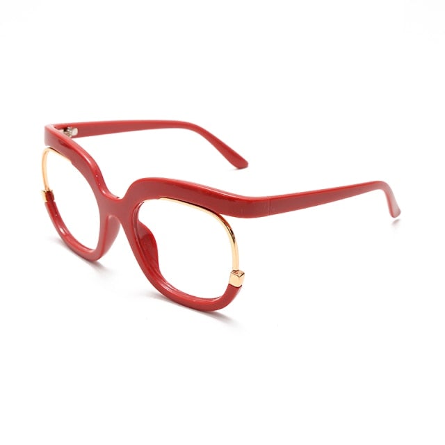 Retro Spectacle Frame Square Sunglasses