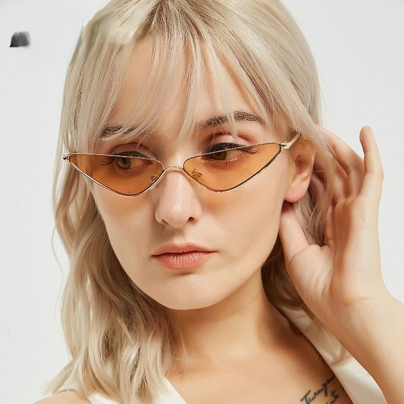 Gradient Triangle Cat Eye Sunglasses