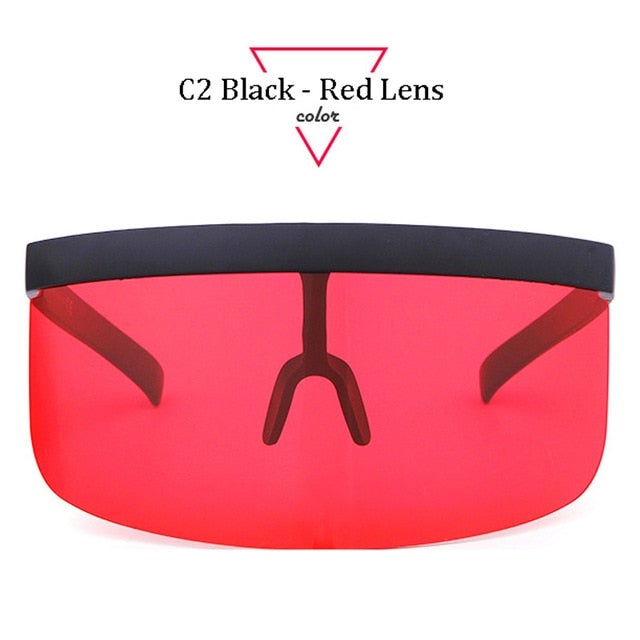 Oversize Shield Visor Sunglasses