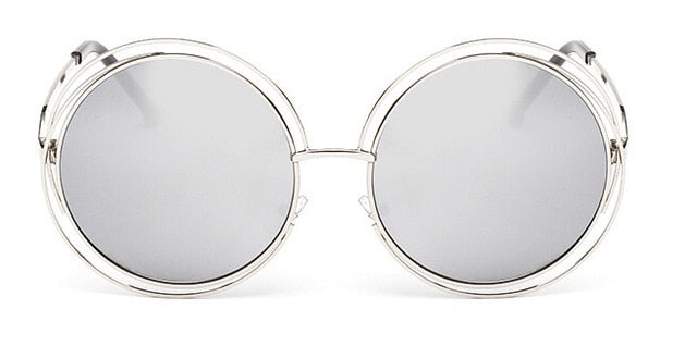 Stainless Steel Metal Round Sunglasses