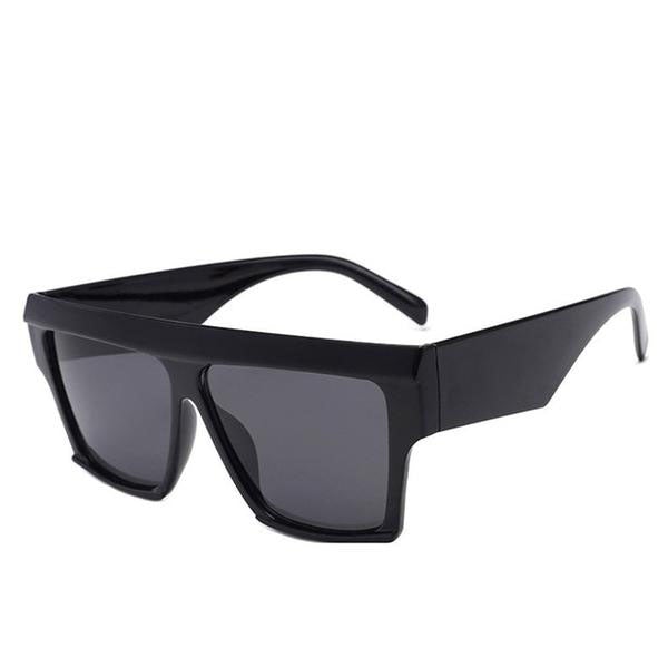 Flat Top Resin Square Sunglasses