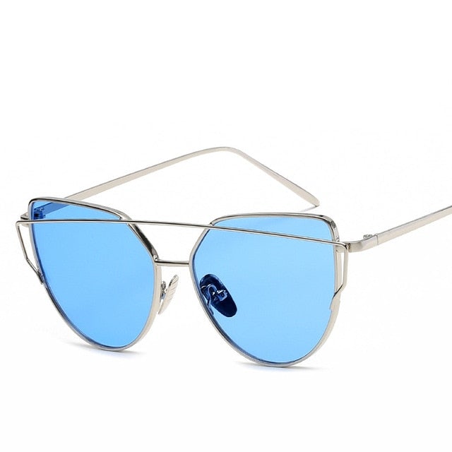 Vintage Mirror Cat Eye Sunglasses