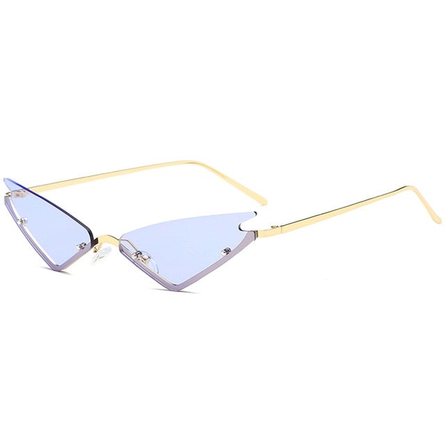 Rimless Cat Eye Sunglasses